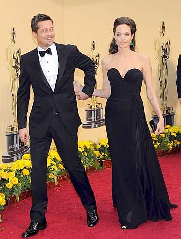 Angelina e Brad alla notte degli Oscar