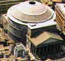 Il Pantheon visto dall'alto