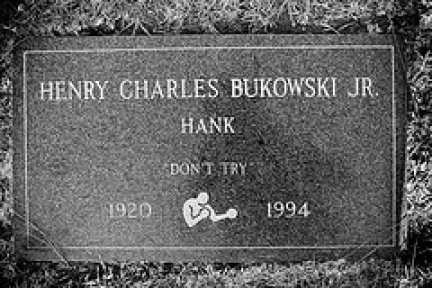 Lapide Henry Charles Bukowski