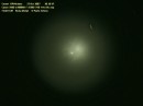 immagine elaborata del nucleo e della chioma della cometa 17P/Holmes per evidenziarne la struttura