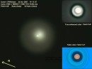 foto del nucleo e della chioma della cometa 17P/H