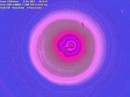 elaborazione in falsi colori del nucleo e della chioma della cometa 17P/Holmes