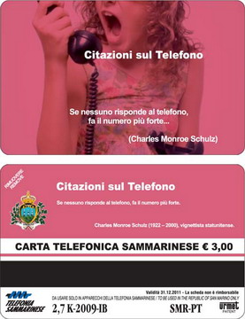 Schede telefoniche Repubblica di San Marino 2009