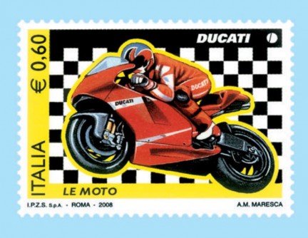 francobollo italia ducati 2008