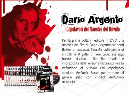 Dario Argento in dvd in edicola con Fabbri Editore