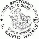Il francobollo del Natale 2009 delle Poste Italiane