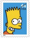 I francobolli dei Simpson emessi dagli USA