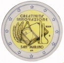 La moneta del 2009 da 2 euro della Repubblica di San Marino