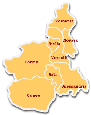 Piantina dove si produce il Moscato d'Asti
