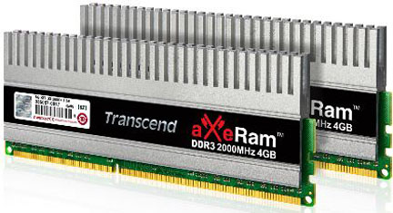 Transcend aXeram DDR3 2000 a 8Gb