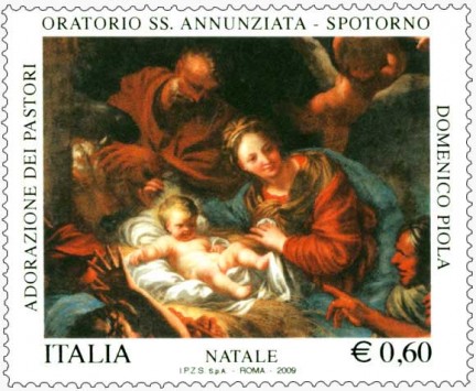 Francobollo Poste Italiane Natale 2009
