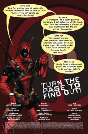 Ecco l'anteprima di Deadpool: Merc with a Mouth #8!