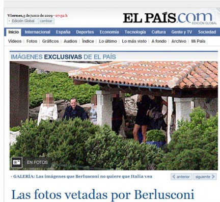 Berlusconi: El Pais pubblica le Foto di Villa Certosa con ragazze in topless e uomini nudi