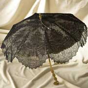 parasole in merletto a fuselli chantilly francia