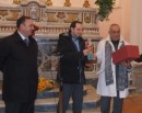 Il sindaco Marco Fiorentino con Peppe Ercolano e Peppe Barra