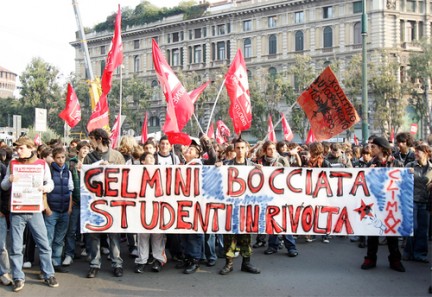 Proteste contro la Riforma Gelmini