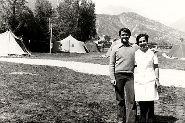 Friuli Terremoto 1976 Campo profughi di Oncedis Alesso di Trasaghis