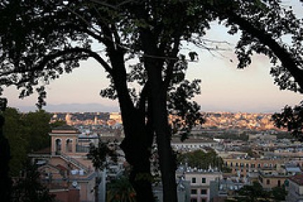 Panorama di Roma da Villa Sciarra