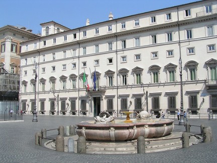 Palazzo Chigi sede del governo italiano dal 1961