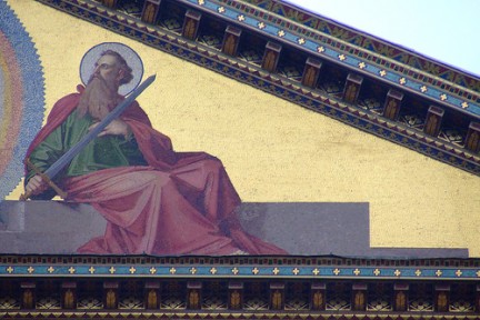 Particolare facciata Basilica di S. Paolo Fuori le Mura