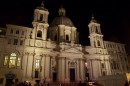 Sant'Agnese in Angone illuminata nella notte