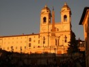 Chiesa di Trinita' dei Monti al tramonto