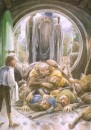 Bilbo, Gandalf e i nani