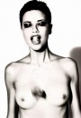 Adriana Lima Topless in Bianco e Nero