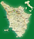 Mappa e Cartina della Regione Toscana