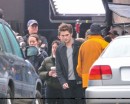 Kristen Stewart, Robert Pattinson e Taylor Lautner sul set di Eclipse