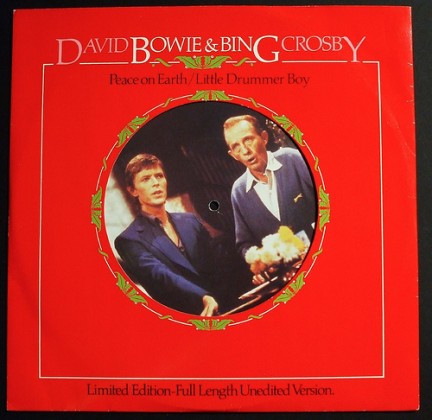 Copertina di un disco di Bing Crosby con David Bowie