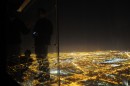 Panorama notturno di Chicago visto dallo SkyDeck
