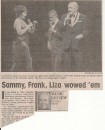 Liza - Sammy - Frank in un articolo di giornale