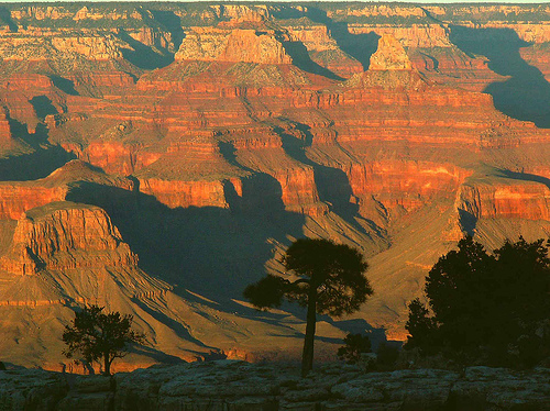 Tramonto in un Grand Canyon