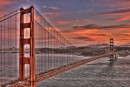 Tramonto sul Golden Gate Bridge