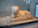 Scultura Egiziana di un leone