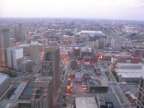 Detroit vista dall'alto