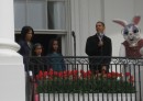 Il Presidente Obama con il coniglietto di Pasqua Easter Bunny
