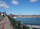 Freedom Trail sul ponte tra Boston e Charlestown