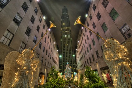 Angeli di Natale al Rockefeller Center