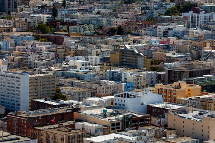 Panorama di San Francisco visto dalla Coit Tower