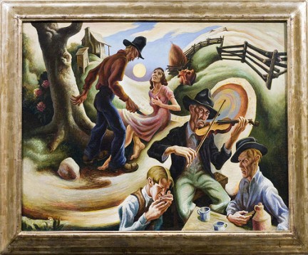 Thomas Hart Benton 1934 - The Ballad of the Jealous Lover of Lone Green Valley - Kansas Museum of History