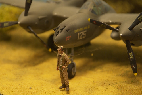 Una miniatura al Combat Air Museum